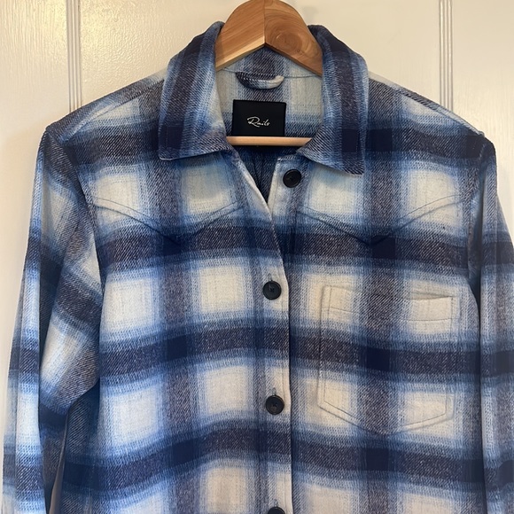 Rails NWT Tripp Plaid Jacket in Azure Sapphire - Size Small - Picture 12 of 15